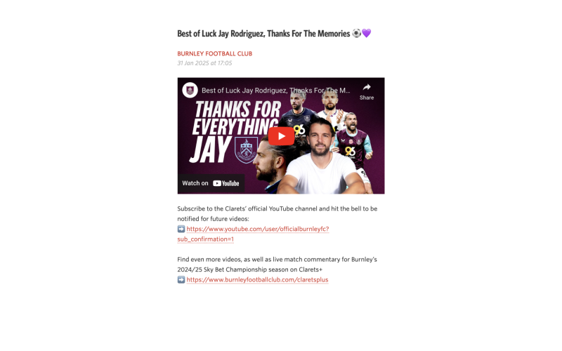 Screenshot of an article in fullscreen in unread rss reader